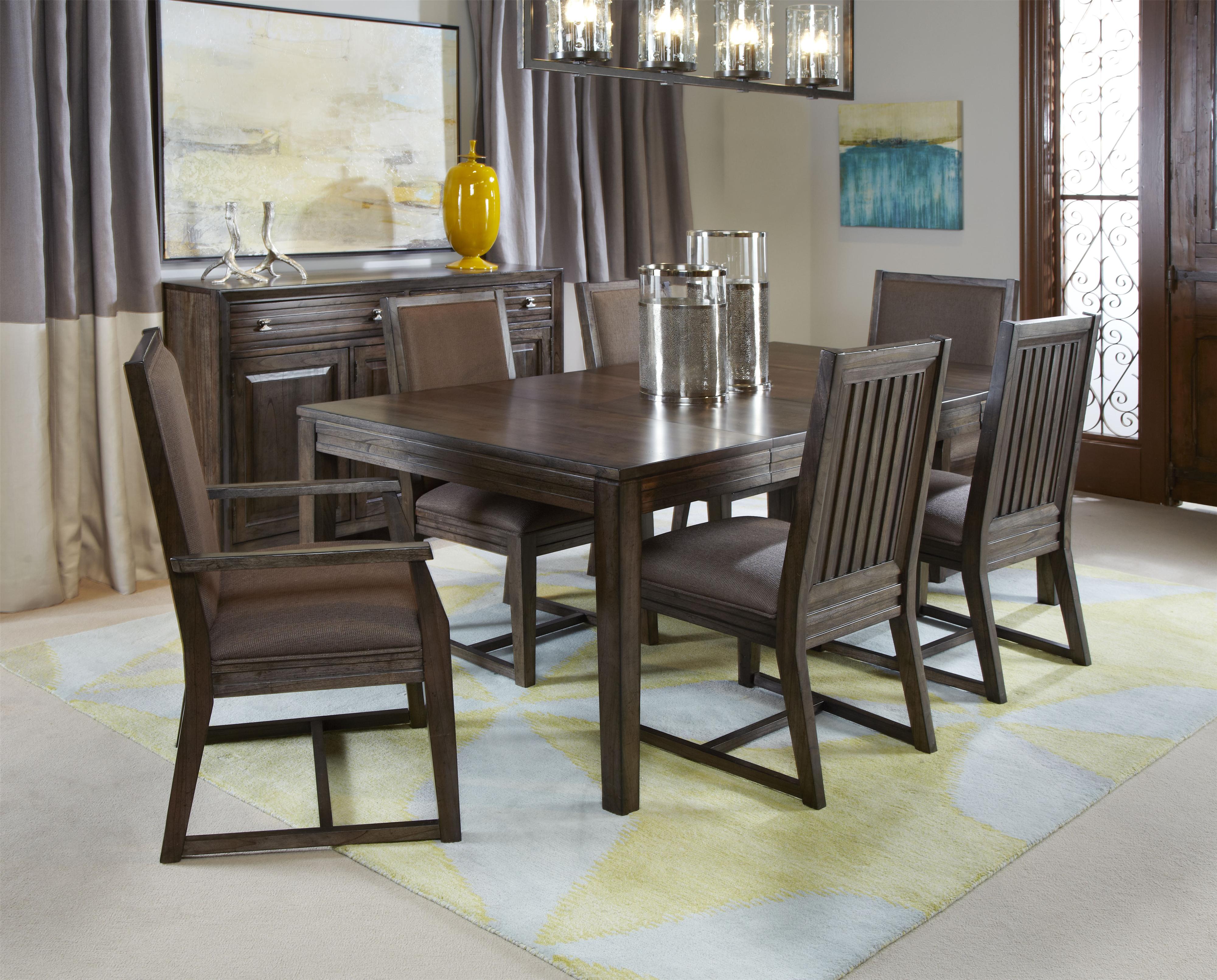 Kincaid Furniture Montreat Seven Piece Formal Dining Set with